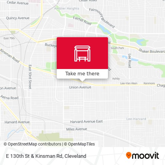 E 130th St & Kinsman Rd map