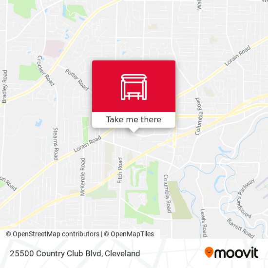 25500 Country Club Blvd map