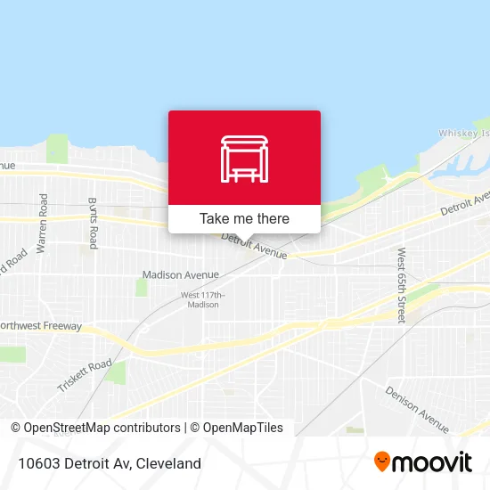 Mapa de 10603 Detroit Av