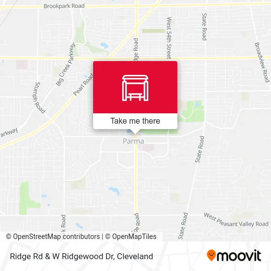 Ridge Rd & W Ridgewood Dr map
