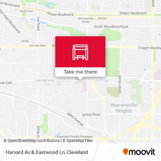 Harvard Av & Eastwood Ln map