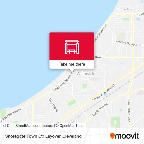 Mapa de Shoregate Town Ctr Layover
