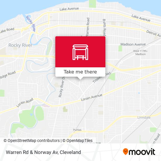 Mapa de Warren Rd & Norway Av
