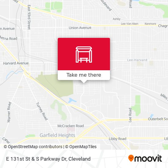 Mapa de E 131st St & S Parkway Dr