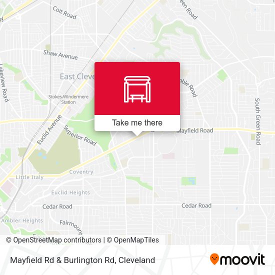 Mayfield Rd & Burlington Rd map