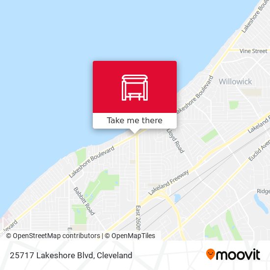 Mapa de 25717 Lakeshore Blvd