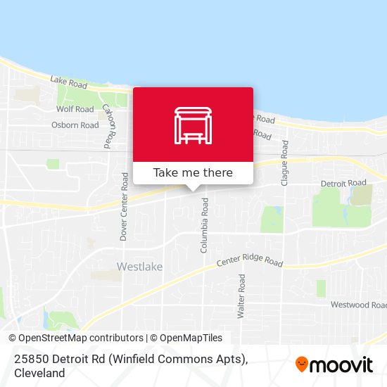 25850 Detroit Rd (Winfield Commons Apts) map