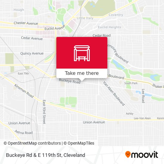 Buckeye Rd & E 119th St map