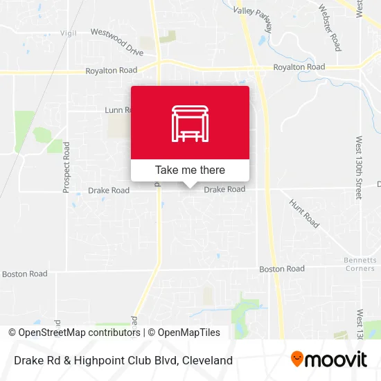Drake Rd & Highpoint Club Blvd map