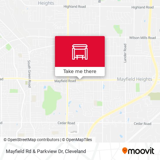 Mayfield Rd & Parkview Dr map