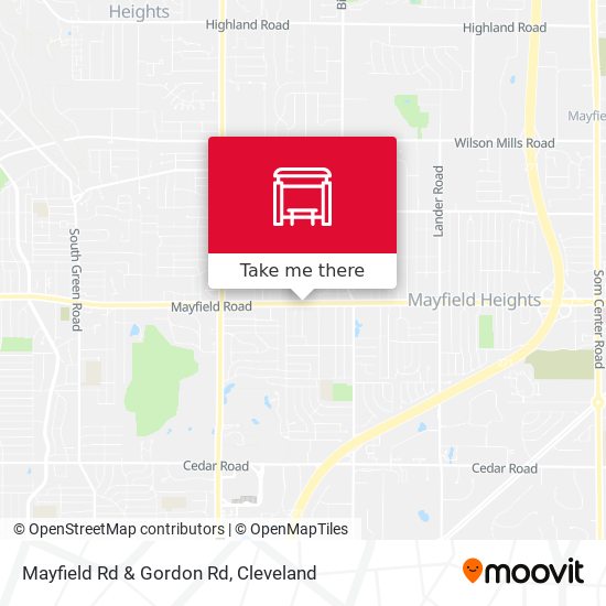Mapa de Mayfield Rd & Gordon Rd