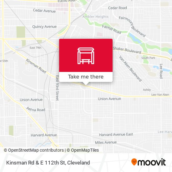 Kinsman Rd & E 112th St map