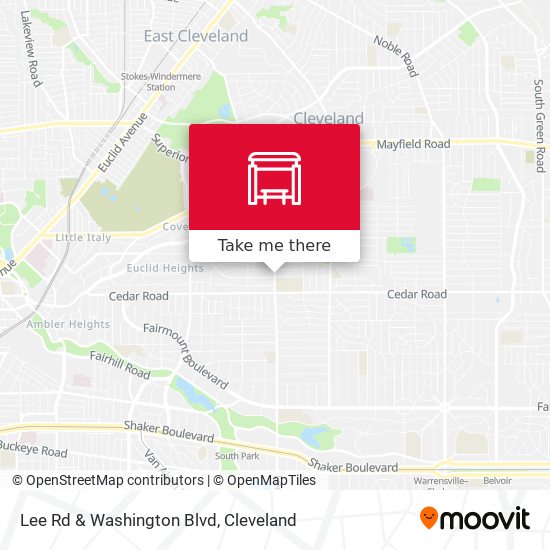 Mapa de Lee Rd & Washington Blvd
