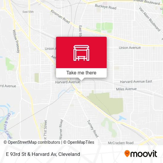 E 93rd St & Harvard Av map