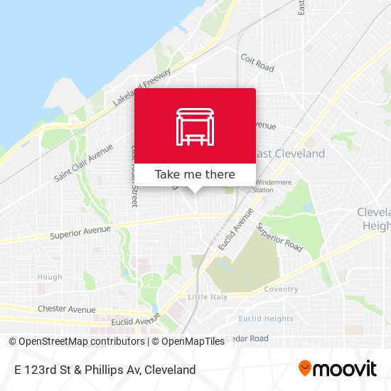 E 123rd St & Phillips Av map