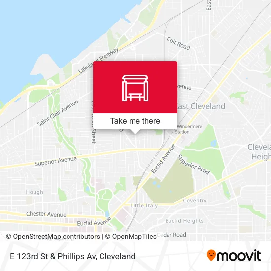 Mapa de E 123rd St & Phillips Av