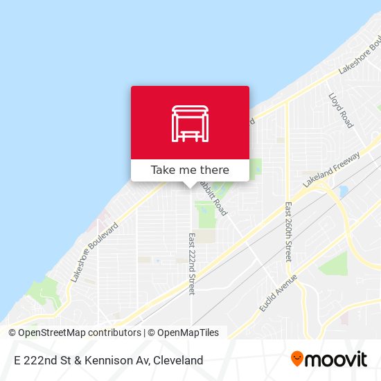 E 222nd St & Kennison Av map