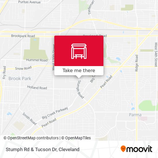 Stumph Rd & Tucson Dr map