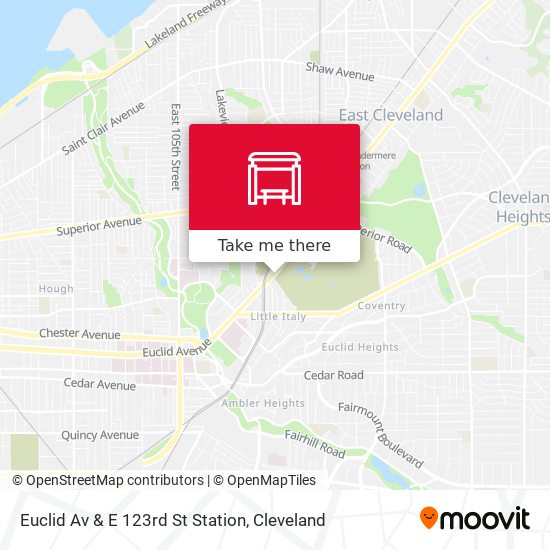 Mapa de Euclid Av & E 123rd St Station