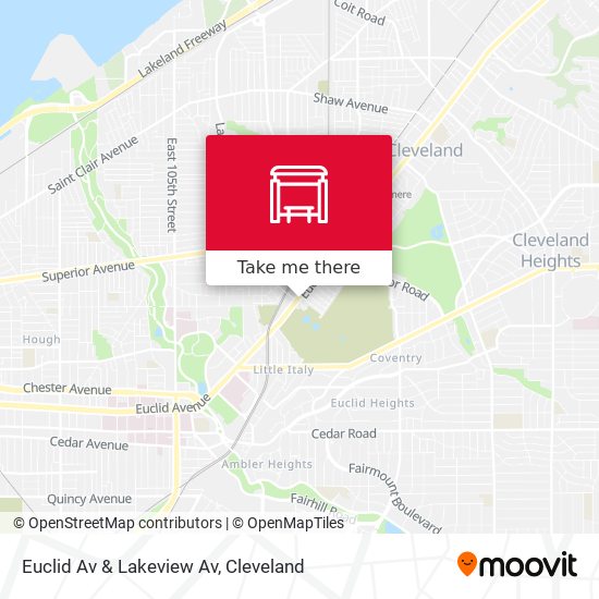 Mapa de Euclid Av & Lakeview Av