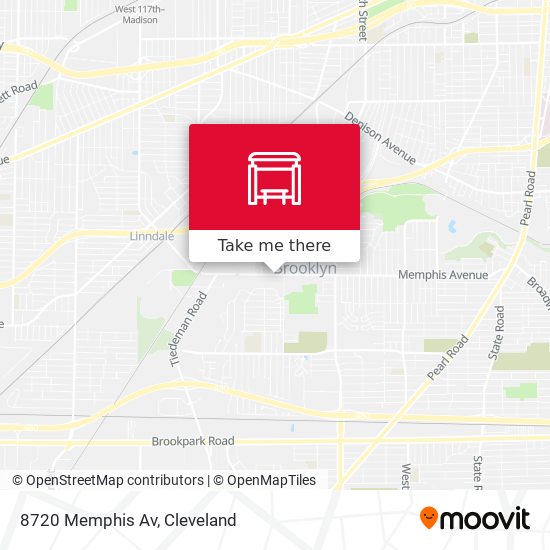 8720 Memphis Av map