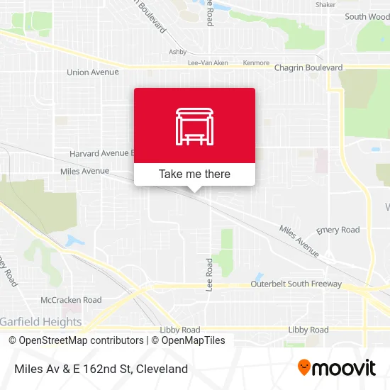 Miles Av & E 162nd St map