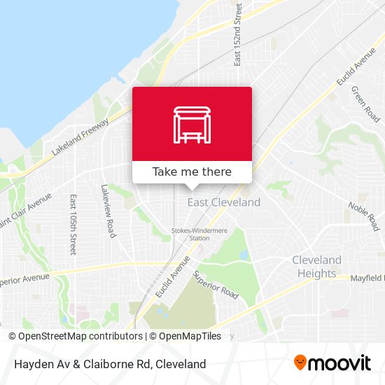 Hayden Av & Claiborne Rd map