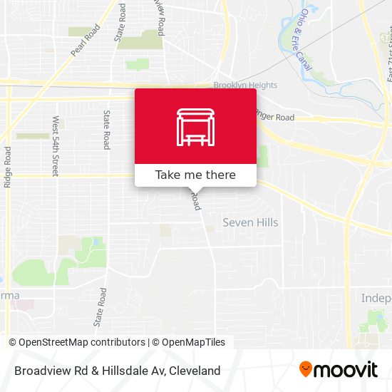 Broadview Rd & Hillsdale Av map