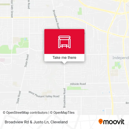 Broadview Rd & Justo Ln map
