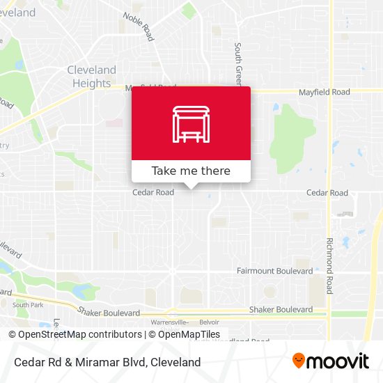 Cedar Rd & Miramar Blvd map