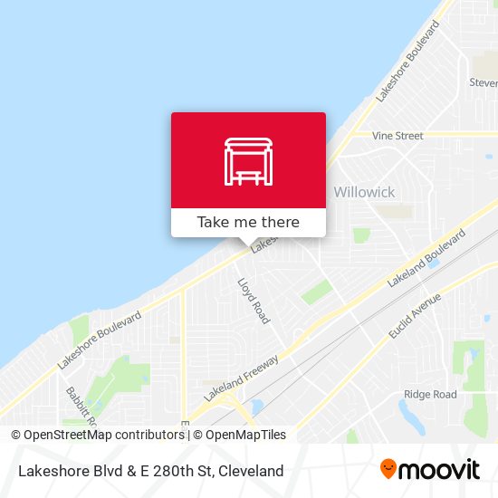 Mapa de Lakeshore Blvd & E 280th St