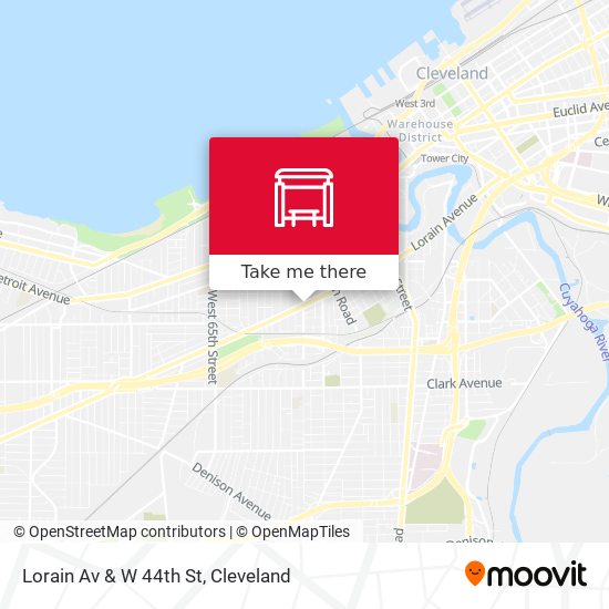 Mapa de Lorain Av & W 44th St