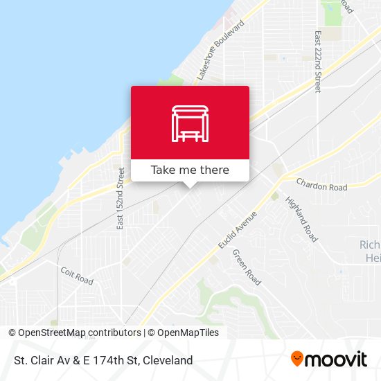 St. Clair Av & E 174th St map