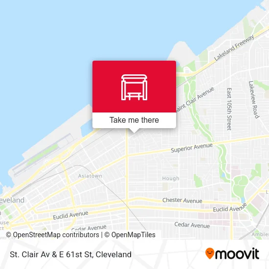 Mapa de St. Clair Av & E 61st St