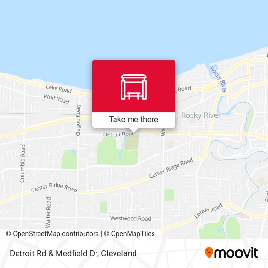 Detroit Rd & Medfield Dr map