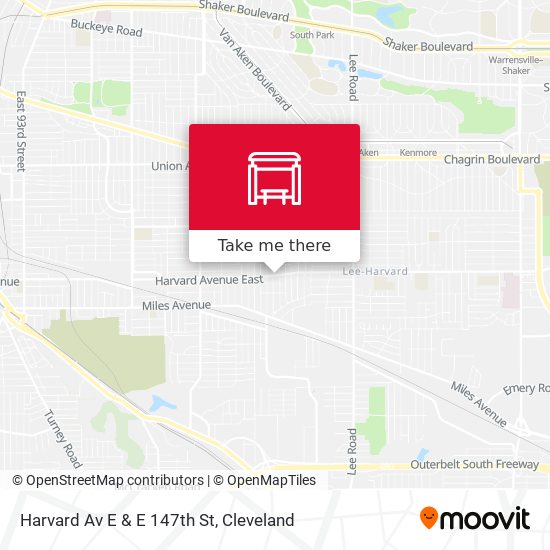 Mapa de Harvard Av E & E 147th St
