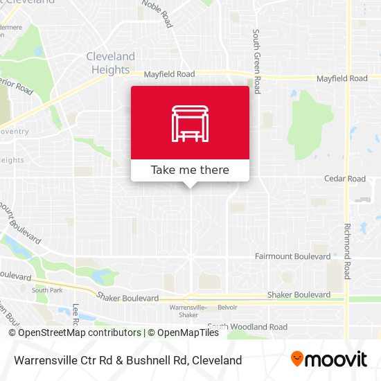 Mapa de Warrensville Ctr Rd & Bushnell Rd