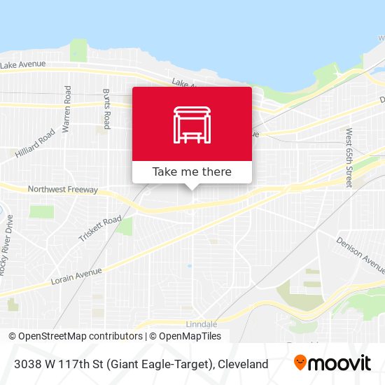 3038 W 117th St (Giant Eagle-Target) map