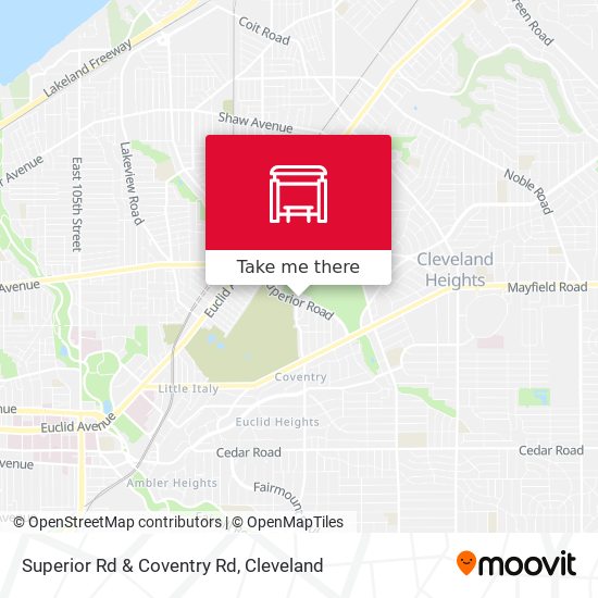 Superior Rd & Coventry Rd map