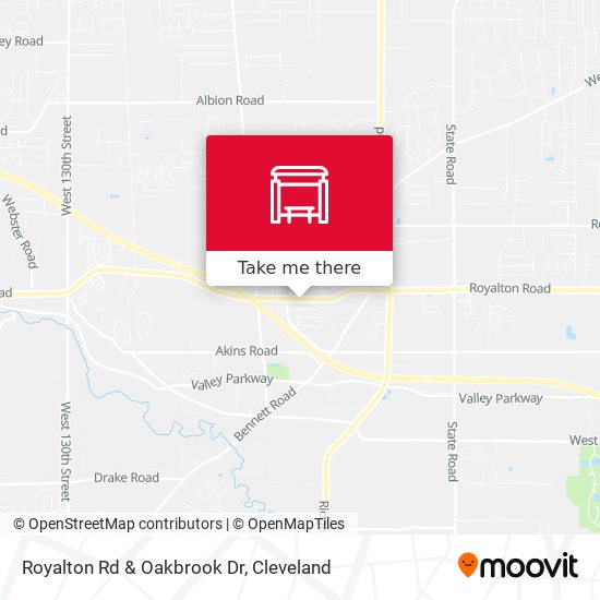 Royalton Rd & Oakbrook Dr map