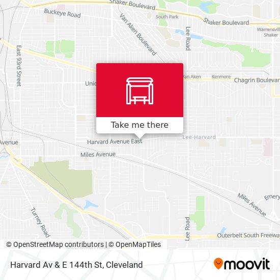 Harvard Av & E 144th St map