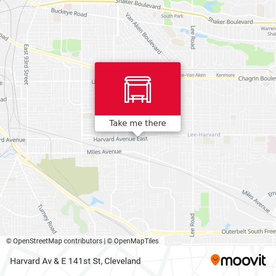 Harvard Av & E 141st St map