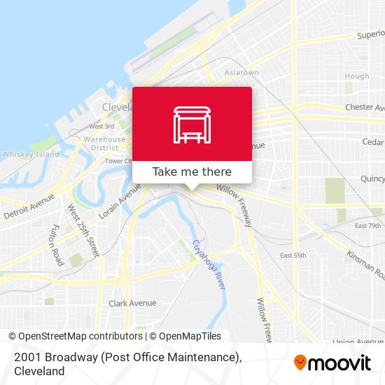 Mapa de 2001 Broadway (Post Office Maintenance)