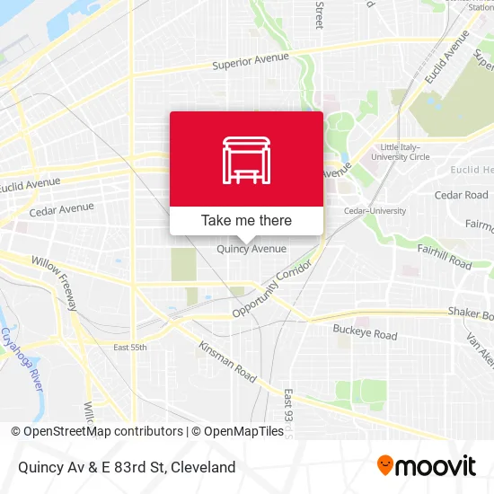 Mapa de Quincy Av & E 83rd St