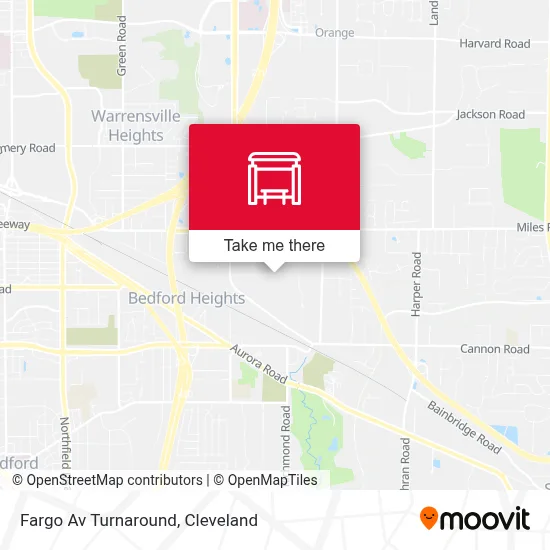 Fargo Av Turnaround map