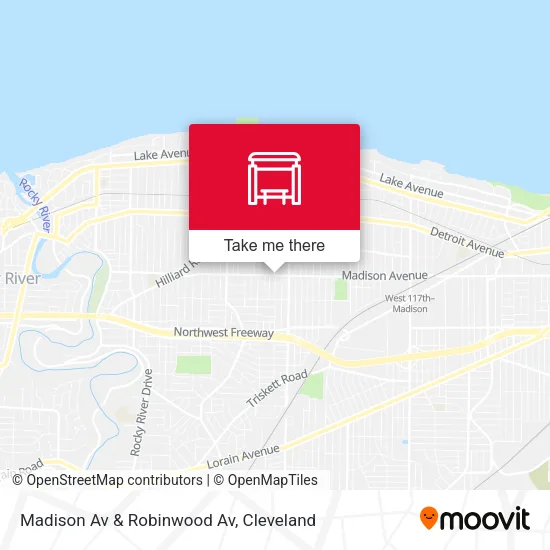 Mapa de Madison Av & Robinwood Av