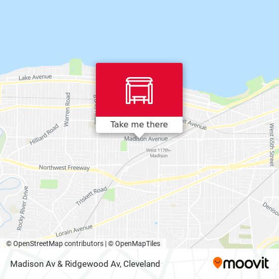 Madison Av & Ridgewood Av map