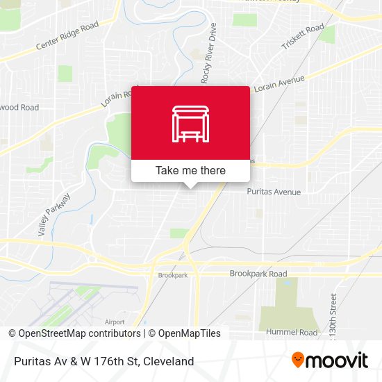 Puritas Av & W 176th St map