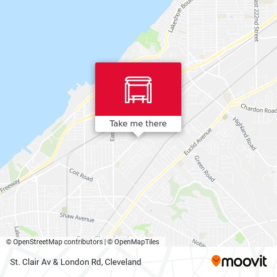 St. Clair Av & London Rd map