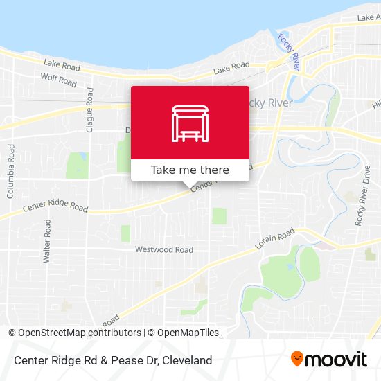 Center Ridge Rd & Pease Dr map